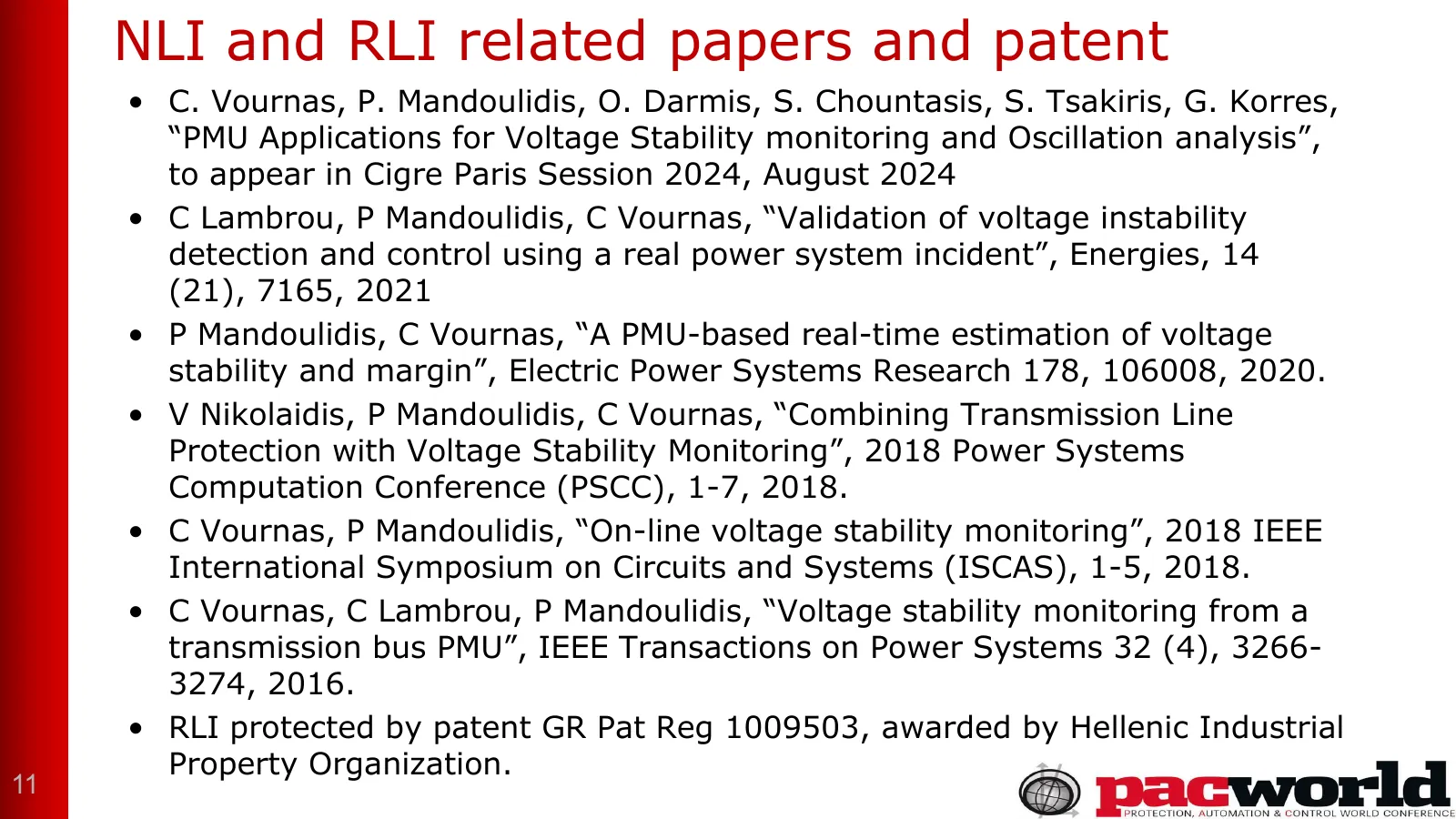 NLI and RLI related papers and patent
