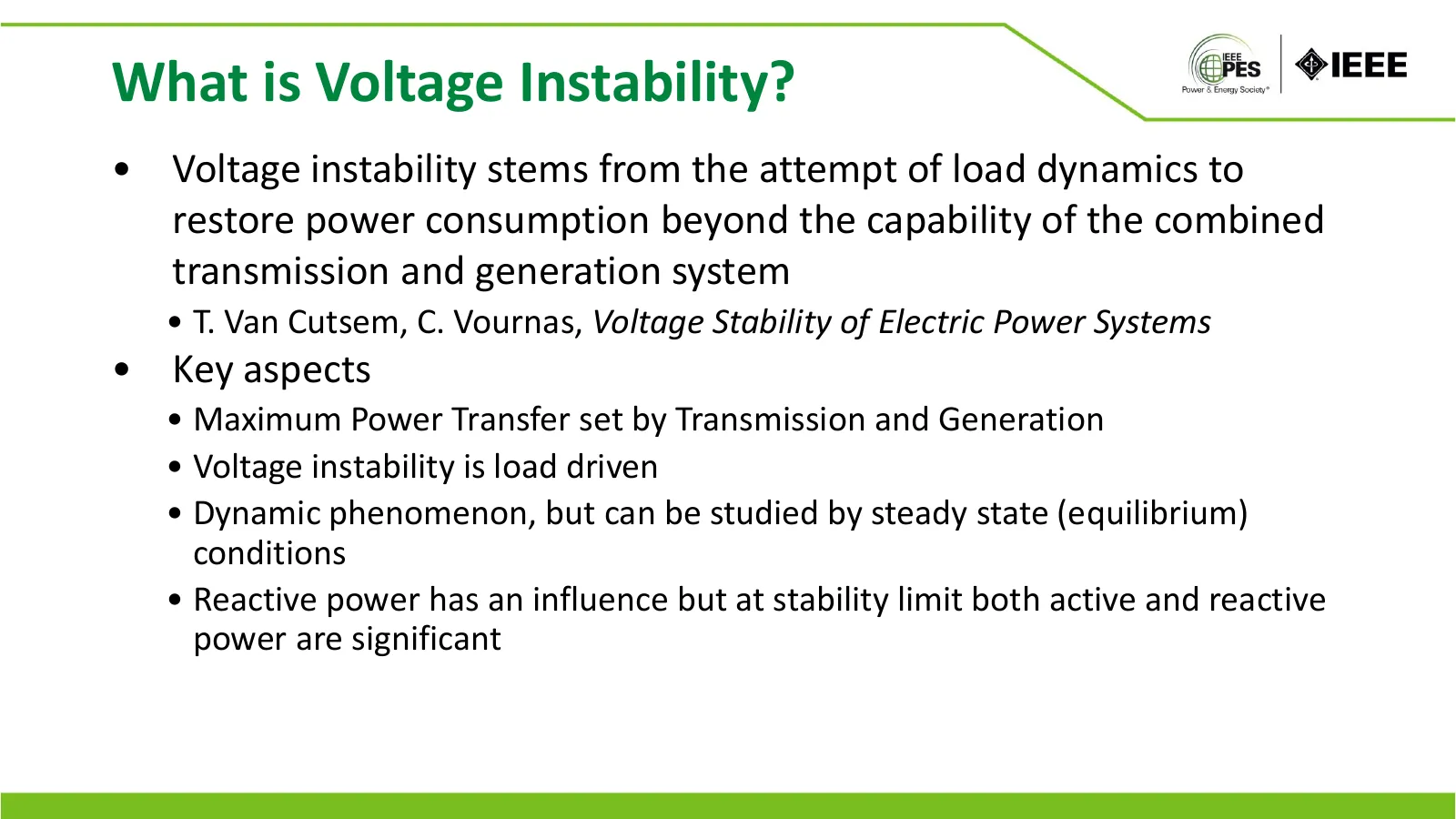 What is Voltage Instability?